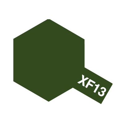 画像1: エナメル XF-13 濃緑色 (1)