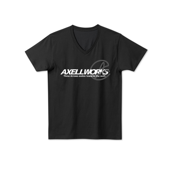 画像1: AXELLWORKS Vネック Tシャツ (1)