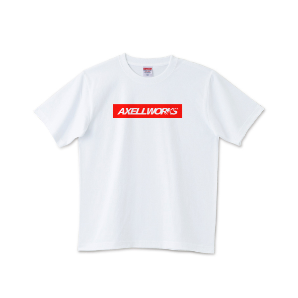 画像1: AXELLWORKS BOX logo 6.2オンス Tシャツ  (1)