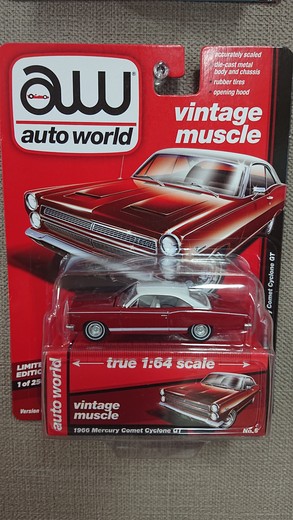 画像1: auto world 1:64 '66 Mercury Comet Cyclone Red (1)