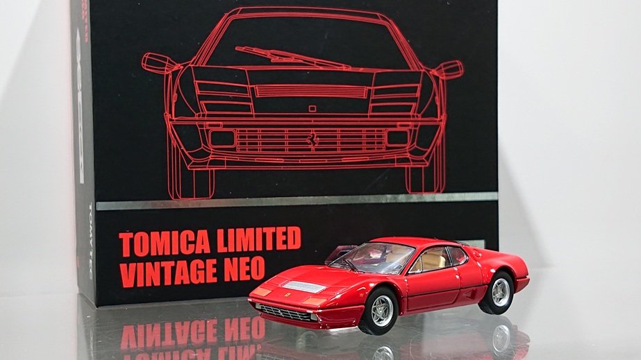 画像1: TOMYTEC 1/64 Limited Vintage NEO Ferrari 512 BBi red (1)