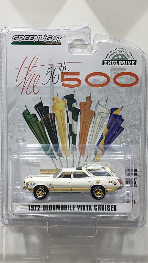 画像1: GREEN LiGHT EXCLUSIVE 1/64 '72 Oldsmobile Vista Cruiser 56th Annual Indianapolis 500 Mile Race Official Press Car (1)
