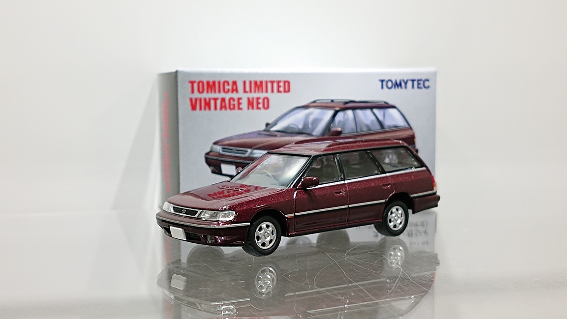 画像1: TOMYTEC 1/64 LIMITED VINTAGE NEO SUBARU Legacy Touring Wagon GT Dark Red (1)