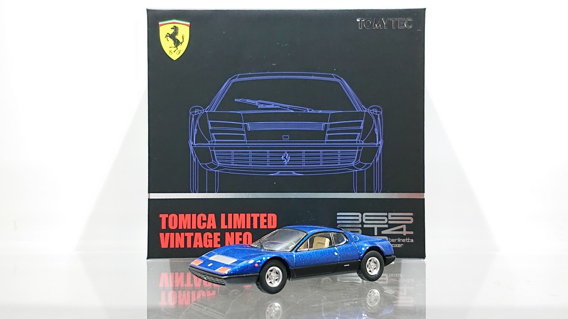 画像1: TOMYTEC 1/64 Limited Vintage Neo Ferrari 365 GT4 BB Blue/Black (1)