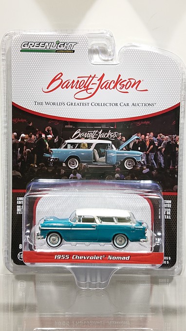 画像1: GREEN LiGHT 1/64 Barrett-Jackson 'Scottsdale Edition' Series 5 '55 Chevrolet Nomado (Lot #935.1) (1)