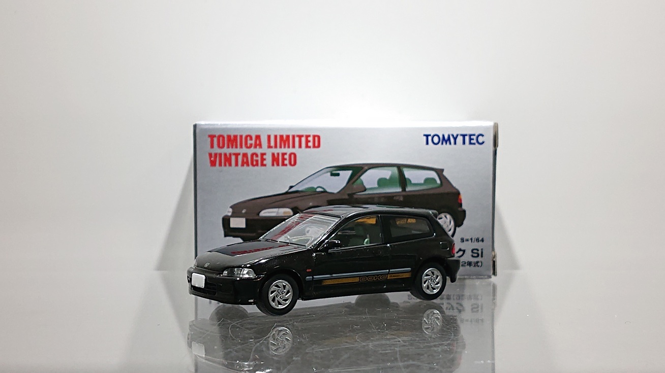 画像1: TOMYTEC 1/64 Limited Vintage NEO Honda Civic Si 20th Anniversary Car (Black) (1)