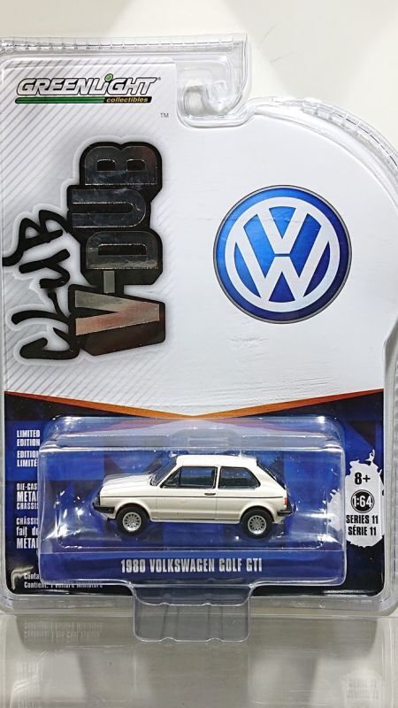 画像1: GREEN LiGHT 1/64 '80 Volkswagen Golf GTI Alpin White（並行輸入品） (1)