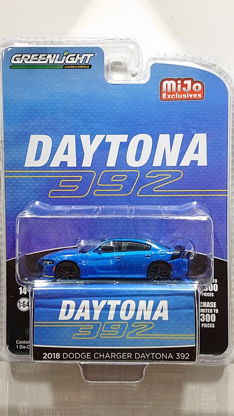 画像1: GREEN LiGHT 1/64 2018 Dodge Charger Daytona 392 (Blue) (1)
