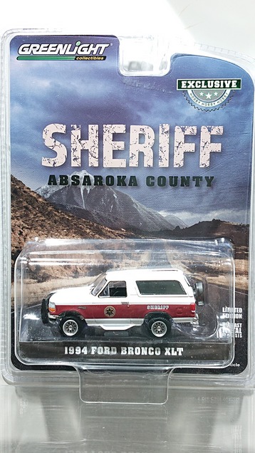 画像1: GREEN LiGHT EXCLUSIVE 1/64 1994 Ford Bronco XLT - Absaroka County Sheriff`s Department (1)