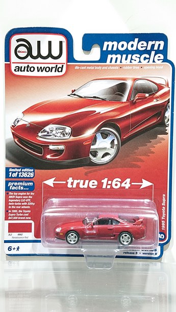 画像1: auto world 1/64 1995 Toyota Supra Renaissance Red (1)