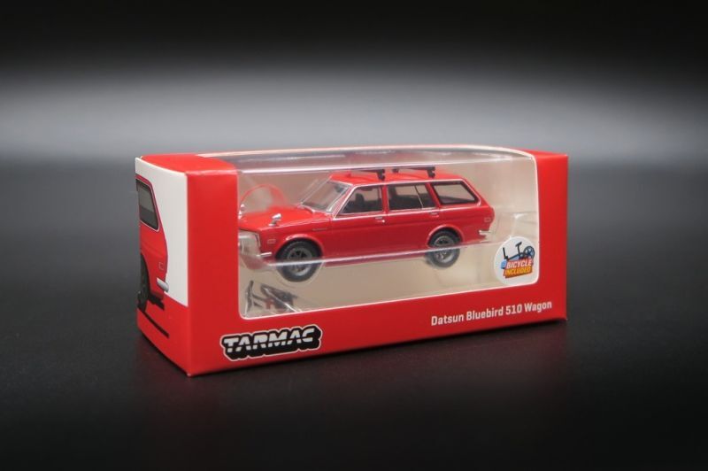 画像1: Tarmac Works 1/64 Datsun Bluebird 510 Wagon Red (1)