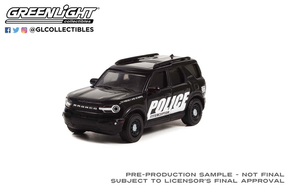画像1: GREEN LiGHT EXCLUSIVE 1/64 2021 Ford Bronco Sport - Police Interceptor Concept (1)