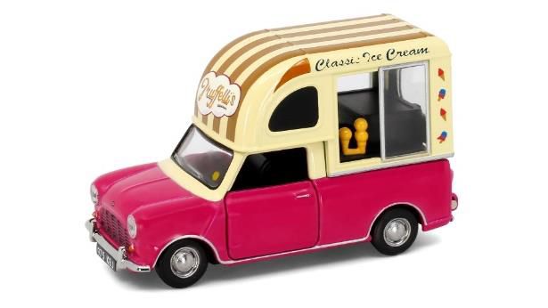 画像1: Tiny City No.01 Morris Mini Ice Cream Van Wine Red (1)