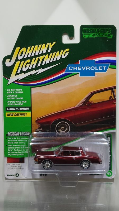 画像1: JOHNNY LIGHTNING 1/64 1979 Chevy Monte Carlo Carmine (1)