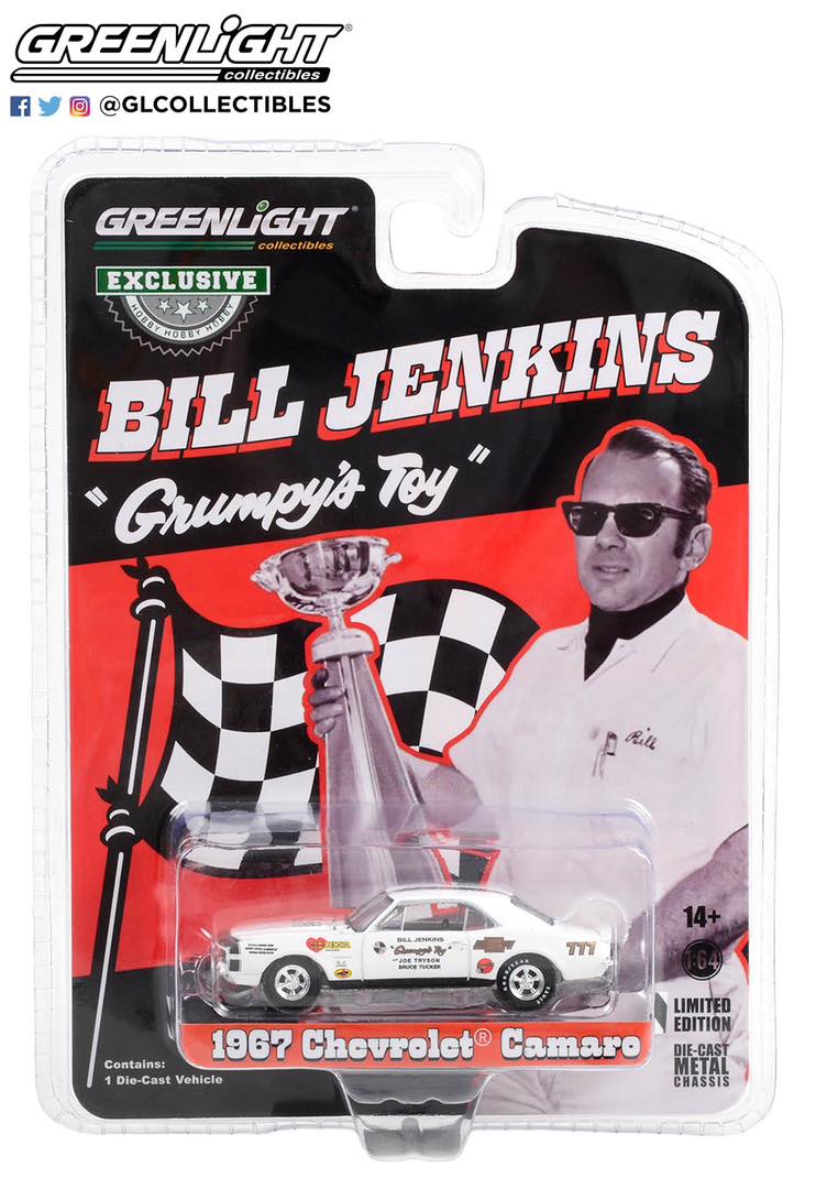 画像1: GREEN LiGHT EXCLUSIVE 1/64 1967 Chevrolet Camaro - Bill Jenkins "Grumpy's Toy" #777 Hooker Headers (1)
