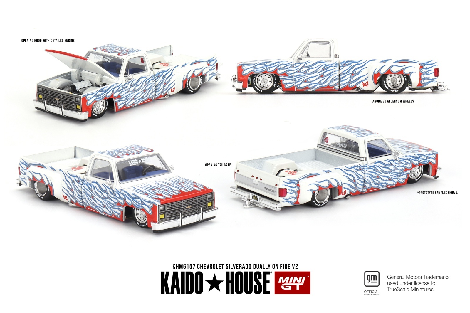画像1: MINI GT 1/64 Chevrolet Silverado Dury Fire V2 (LHD) (1)