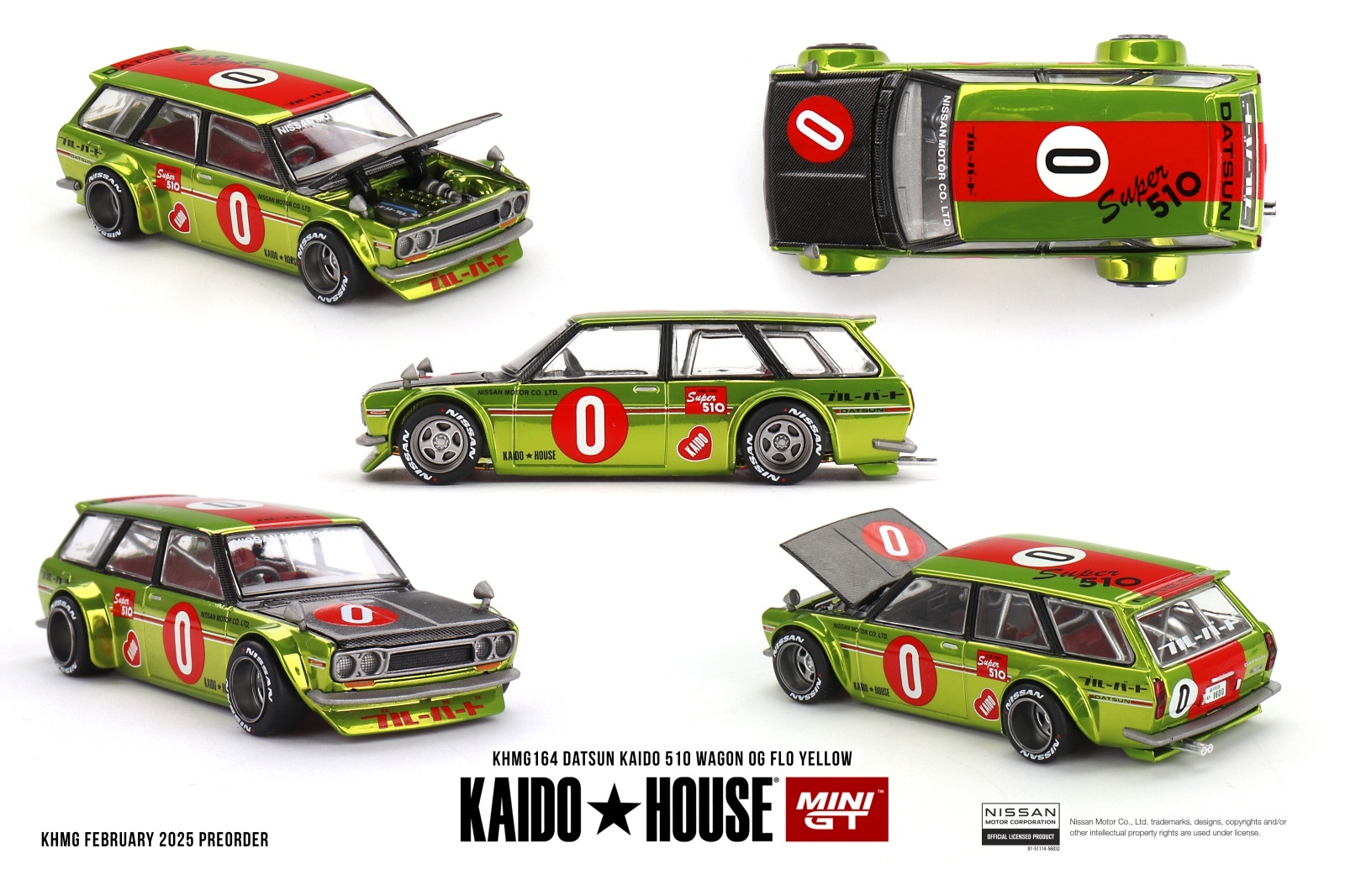 KAIDO HOUSE x TSM MINI GT 1/64 Datsun 510 Wagon OG Flo