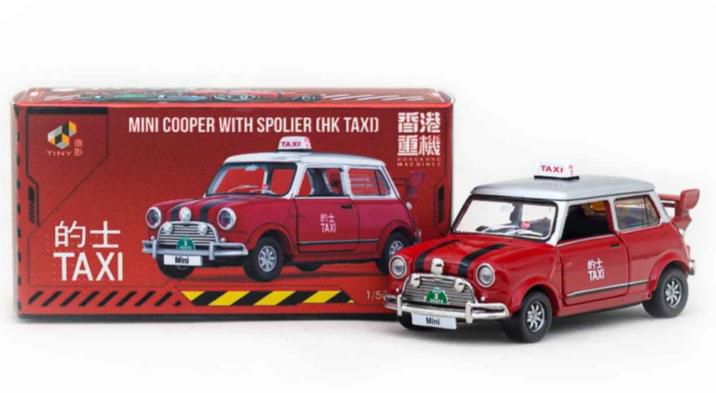 画像1: Tiny City Mini Cooper Hong Kong Taxi with spoiler (1)